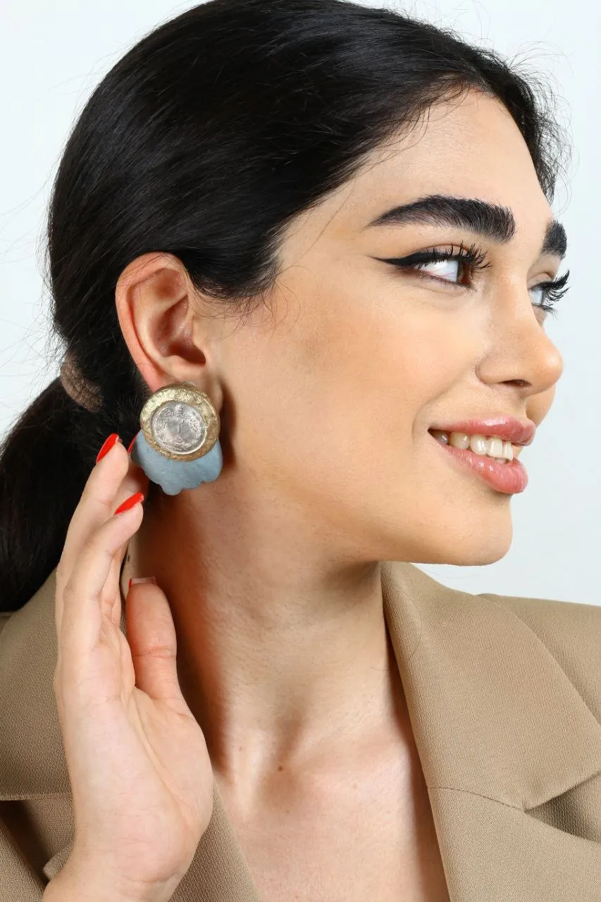 Arya mehr earrings unique paper mache - Image 3