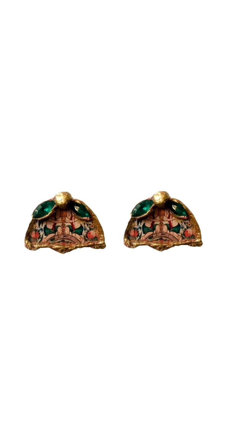 Elysium earrings handmade paper mache Earrings