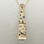 Fortune Star Pendant, a miniature bronze handmade telescope