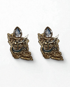 Vatan – Handmade Earrings (Small Size) With Crystal Stone