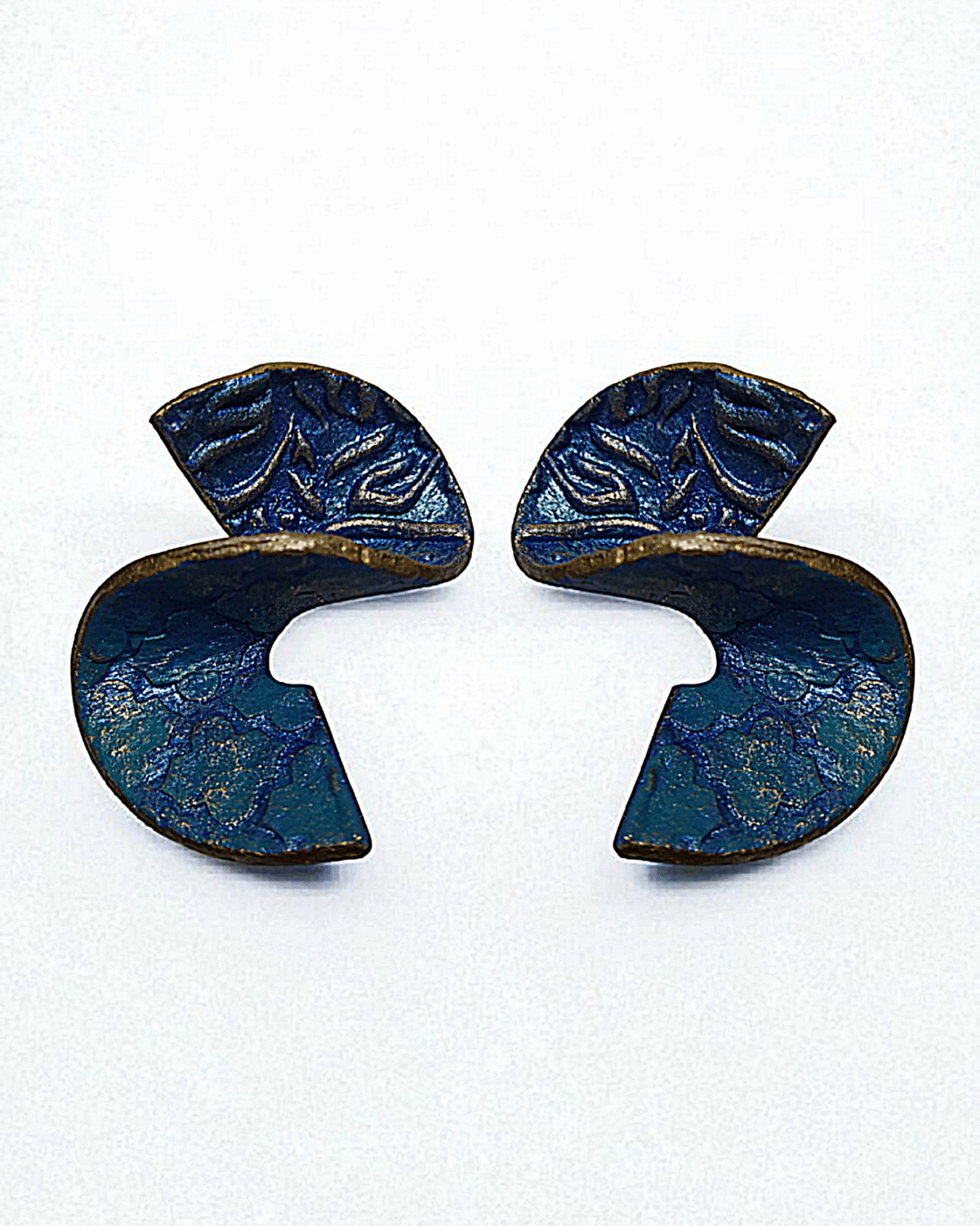 Sama Earrings – Handmade Paper Mache Earrings - Image 1