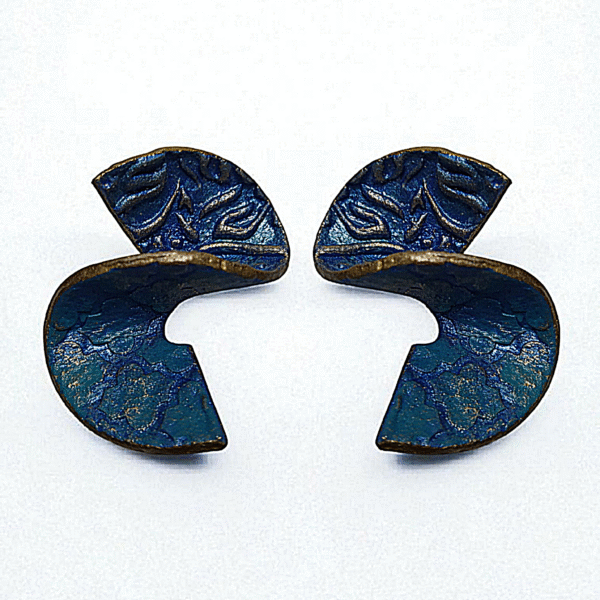 Sama Earrings – Handmade Paper Mache Earrings