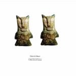 Harut & Marut, handmade paper mache earrings