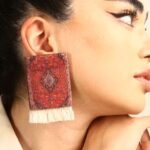 Persian carpet earrings
