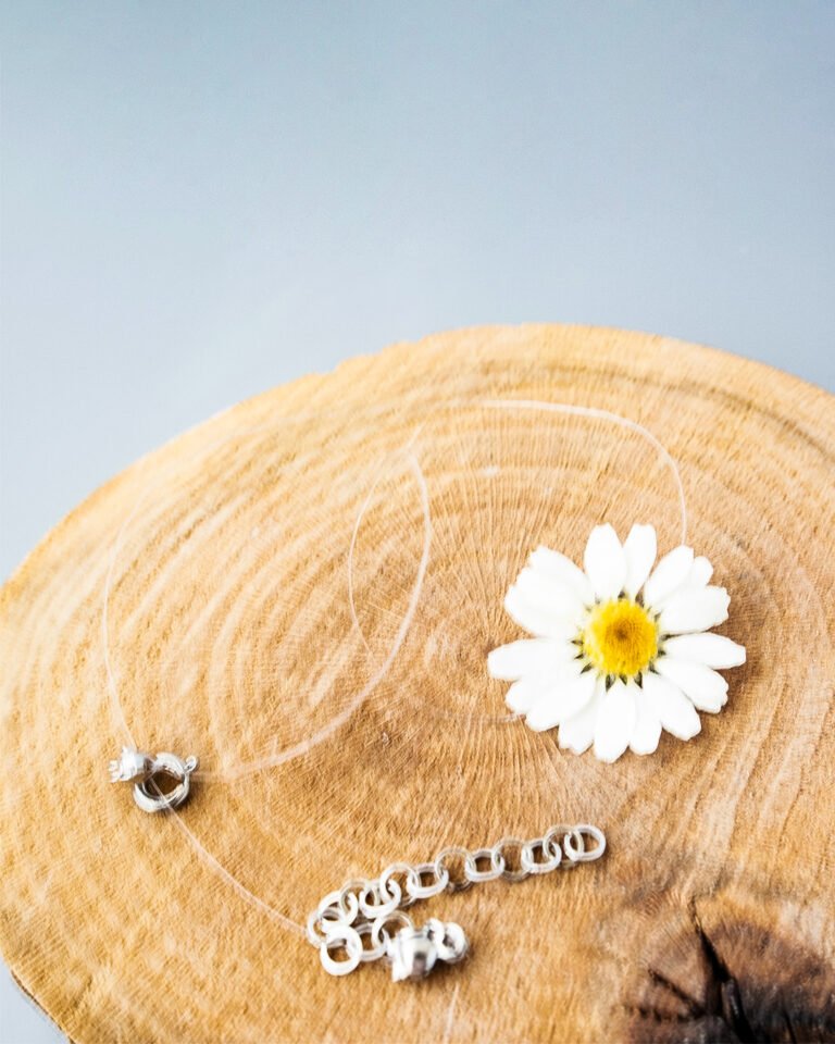 Handmade Choker with April Birth Flower Daisy