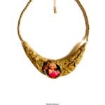 Merlin Monroe Nicklace, handmade, paper mache