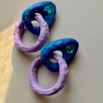 paper mache earrings