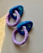 paper mache earrings
