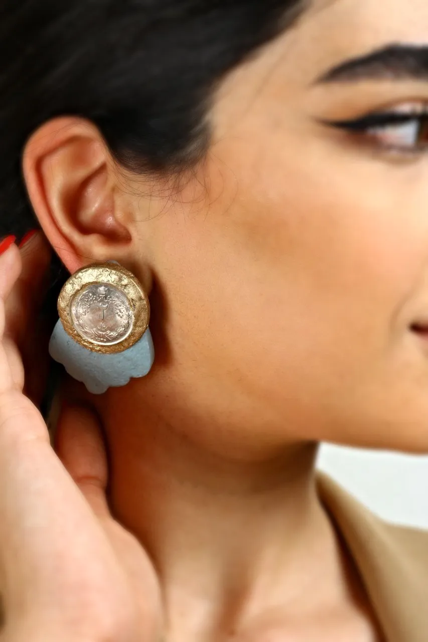 Arya mehr earrings unique paper mache - Image 2