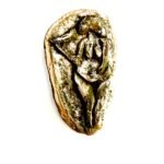 Venus, handmade earrings, paper mache