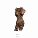 Innana, handmade earrings, paper mache