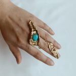 Blue gold ring code M--P02--1