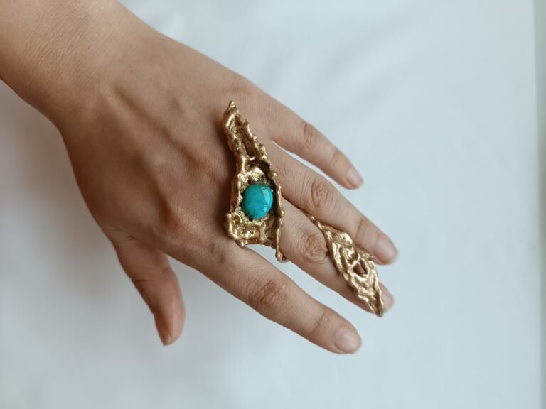 Blue gold ring code M--P02--1