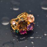 Colorful Mind Ring with laboratory Alexandrite