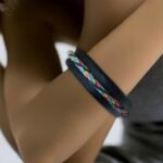 Handmade Bangle Designed With Woven Bracelet