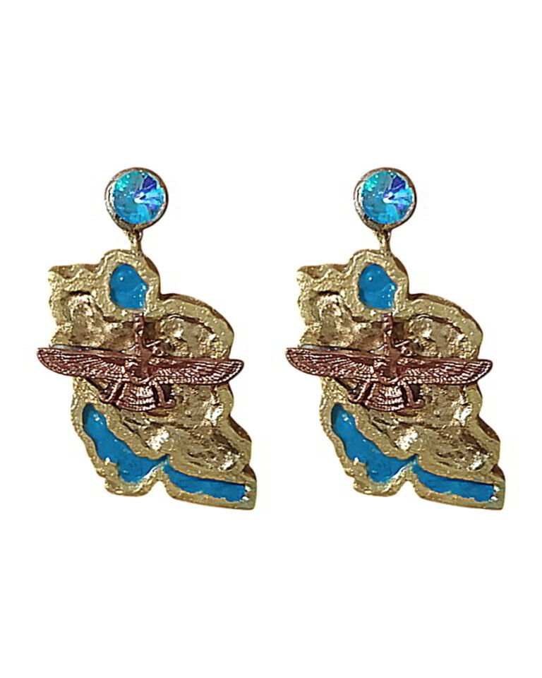 Farvahar – Handmade Earrings Papier Mache