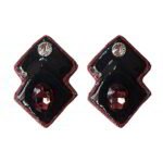 Midnight Bloom – Handmade Earrings – Light Weight