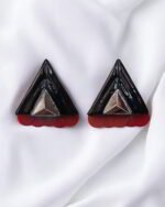 Mirror Majesty – Handmade Earrings – Light Weight - Image 5