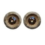 Spring Blossom – Handmade Paper Mache Earrings With Gold Stone – Light Weight