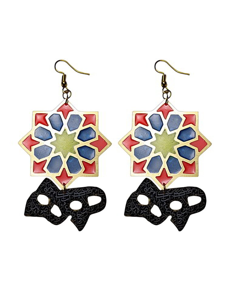 Hich And Orsi Windows Brass Earrings
