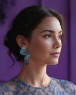 Navaz Earrings – Handmade Paper Mache Earrings - Image 3