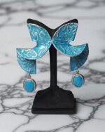 Navaz Earrings – Handmade Paper Mache Earrings - Image 2