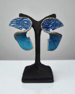 Sama Earrings – Handmade Paper Mache Earrings - Image 4