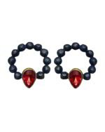 Halo And Flame – Handmade Paper Mache Earrings