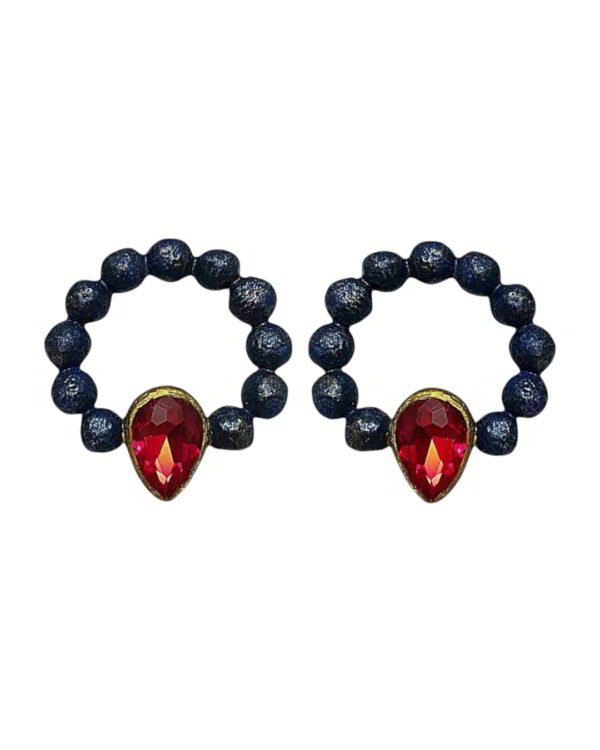 Halo And Flame – Handmade Paper Mache Earrings