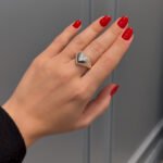 Sterling silver love bounded ring