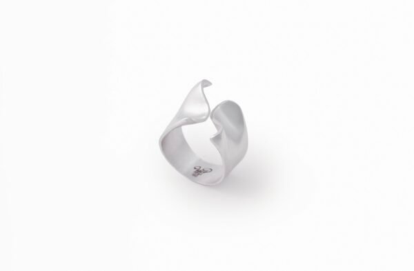 Sterling silver bent ring
