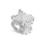 Sterling silver coral ring - Image 4