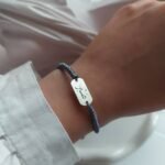 925 Silver Bracelet with "Patience" Engraving in Farsi