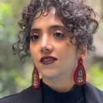 Lightweight Handmade Earrings with Pateh Embroidery and Brass Design - Image 12