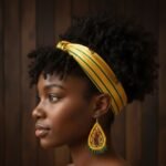 Ethically Handmade Green Jade Drop Earrings with Hand-Embroidered Fabric & Silver – Lightweight Gift for Her - Image 2