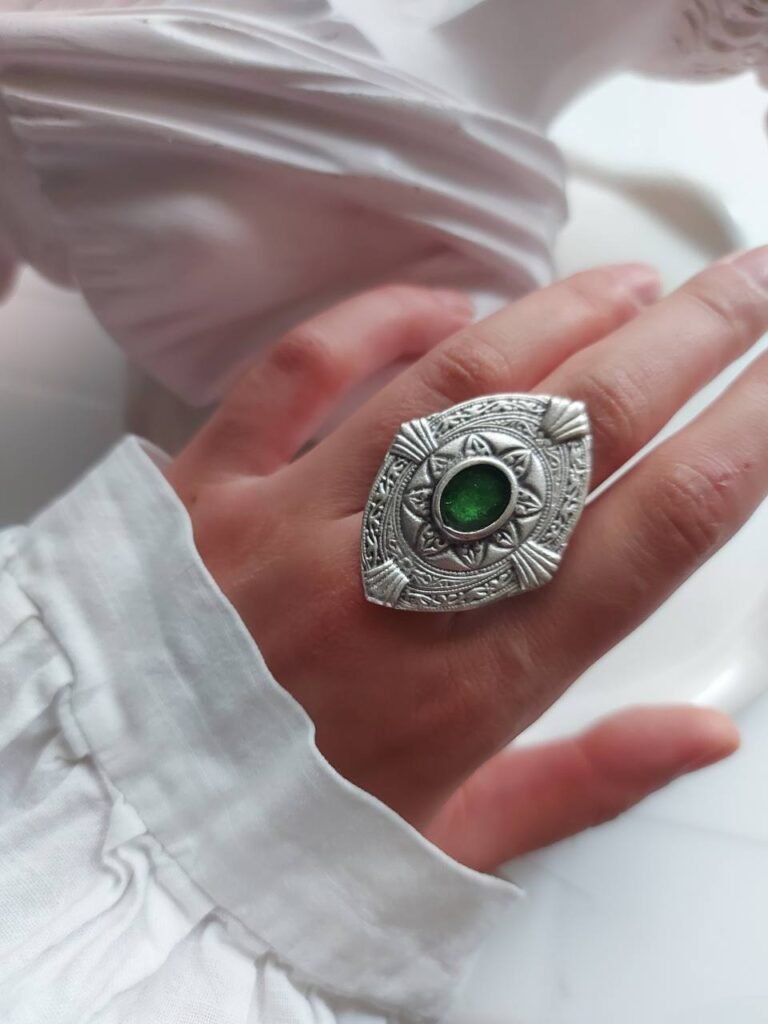 Vintage Nickel Silver Ring – Free Size