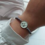 925 Silver Enamel Bracelet – "Kazheh" in White