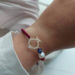 Silver Pomegranate Bracelet – Evil Eye & Pearl