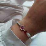 925 Silver Pomegranate Bracelet with Enamel