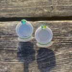 Samin Handmade Earrings (Pahlavi Coin with high Quality Stones)