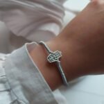 Sterling Silver Hamsa Hand Bracelet
