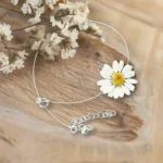 Handmade Choker with April Birth Flower Daisy