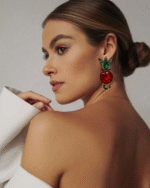 Shazdeh Handmade Black Papier-Mache Earrings – Bold and Artistic Style - Image 3