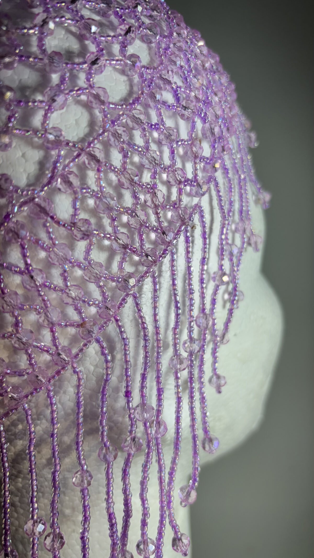 Handmade Crystal and Bead Headpiece – Feminine and Radiant - Image 2