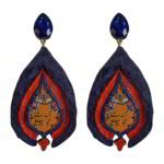 Cypress – Handmade Paper Mache Earrings – light weight