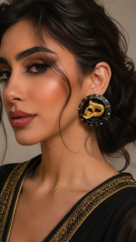 Hich – Handmade Paper Mache Earrings - Image 3