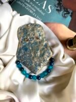 Sky blue brooch with old tiled image - Image 3