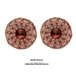 Merlin Monroe earrings, handmade, paper mache