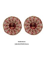 Merlin Monroe earrings, handmade, paper mache