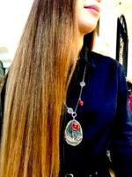 Nicklace of red Rose, handmade, paper mache - Image 2